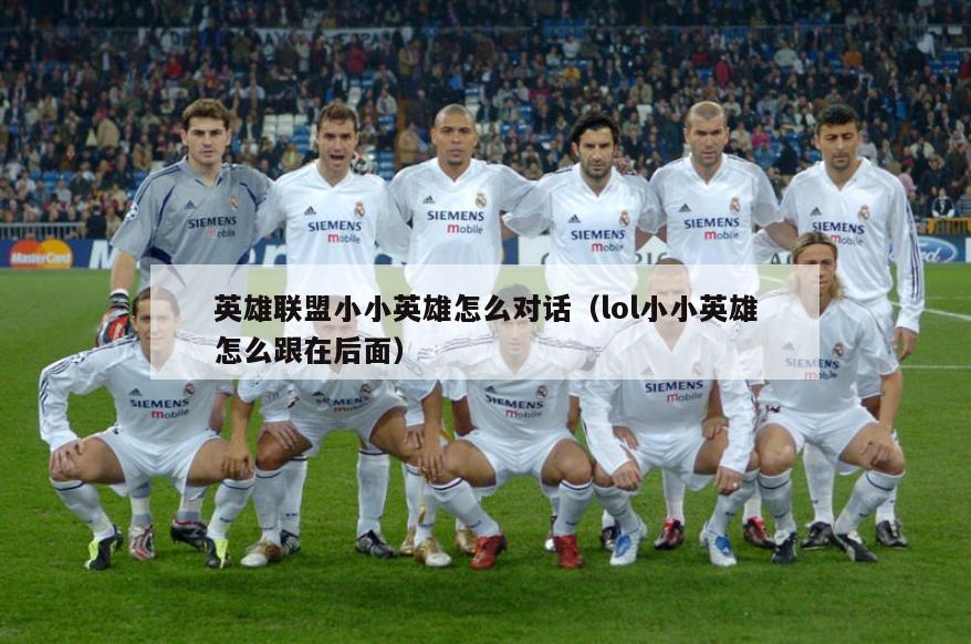 英雄联盟小小英雄怎么对话（lol小小英雄怎么跟在后面）  第4张